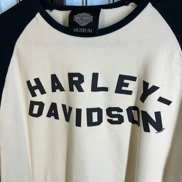 Authentic Harley Davidson Museum Baseball T-shirt - Picture 2 of 4